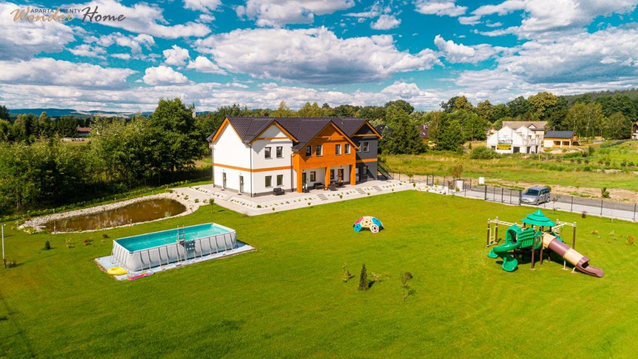 Wonder Home - Apartamenty Halo Karkonosze Z Ogrodem, Sezonowym Basenem, Placem Zabaw I Widokiem Na Sniezke - Zlokalizowane Blisko Karpacza Mysłakowice Exterior foto