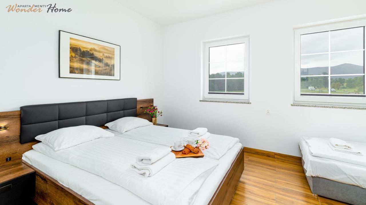 Wonder Home - Apartamenty Halo Karkonosze Z Ogrodem, Sezonowym Basenem, Placem Zabaw I Widokiem Na Sniezke - Zlokalizowane Blisko Karpacza Mysłakowice Exterior foto