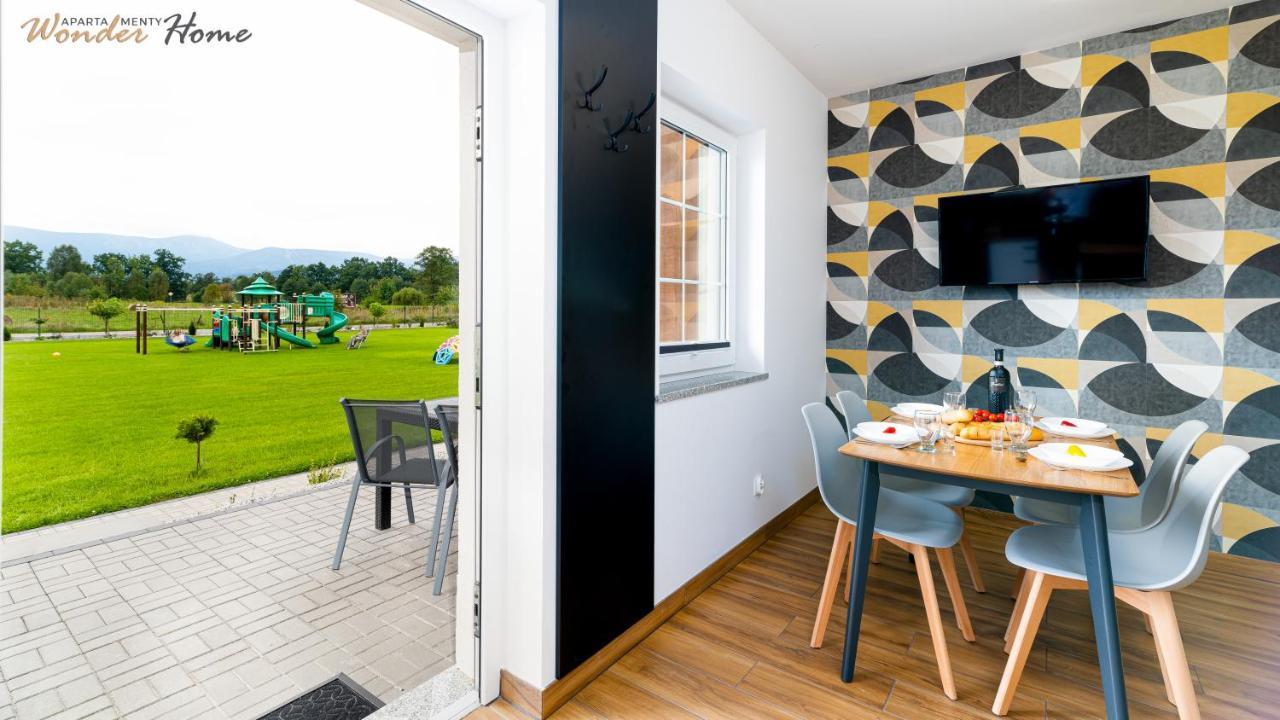 Wonder Home - Apartamenty Halo Karkonosze Z Ogrodem, Sezonowym Basenem, Placem Zabaw I Widokiem Na Sniezke - Zlokalizowane Blisko Karpacza Mysłakowice Exterior foto